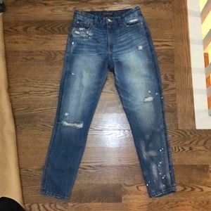 High Rise Girlfriend Jeans, 26 waist